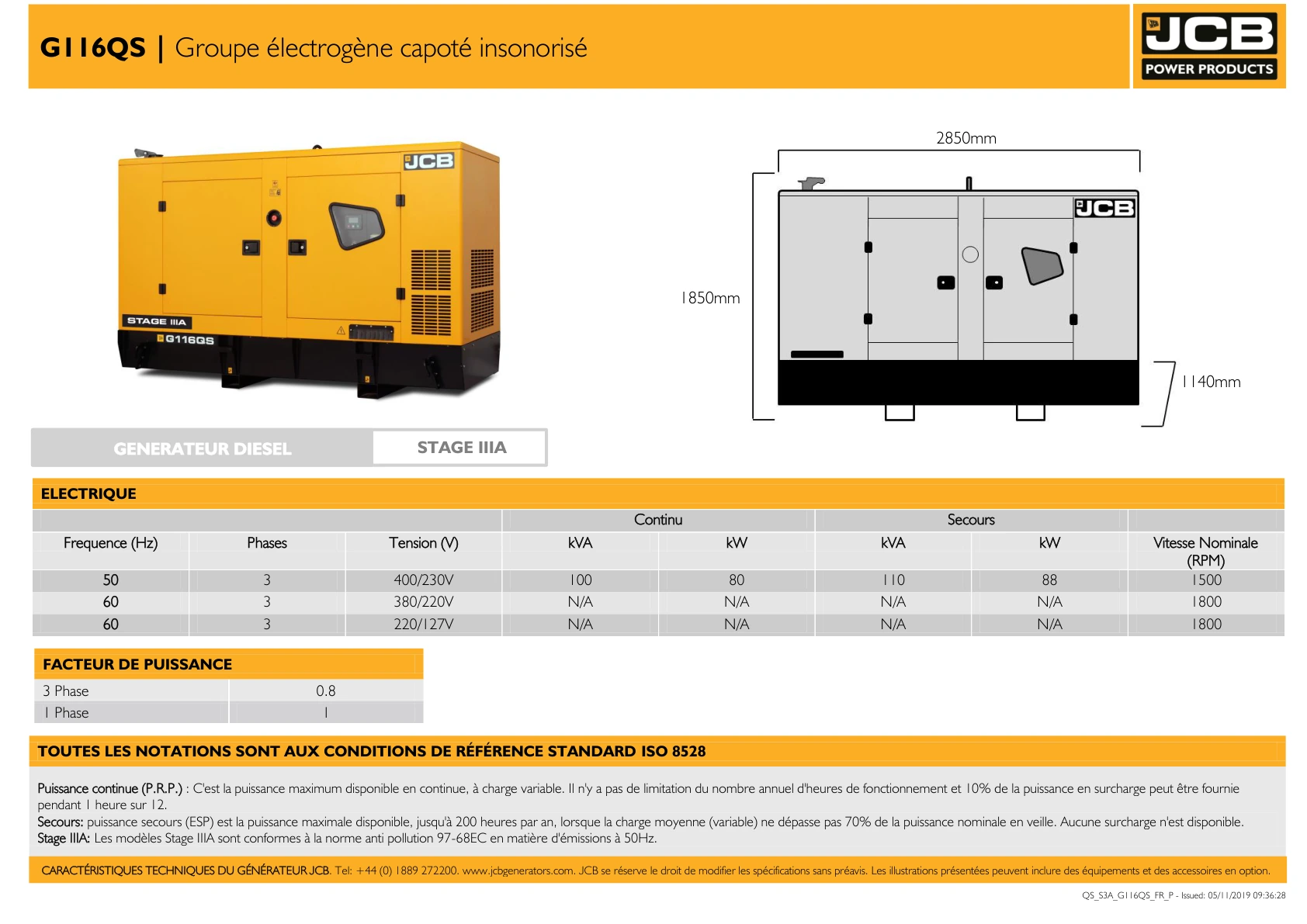 Diesel generator G116