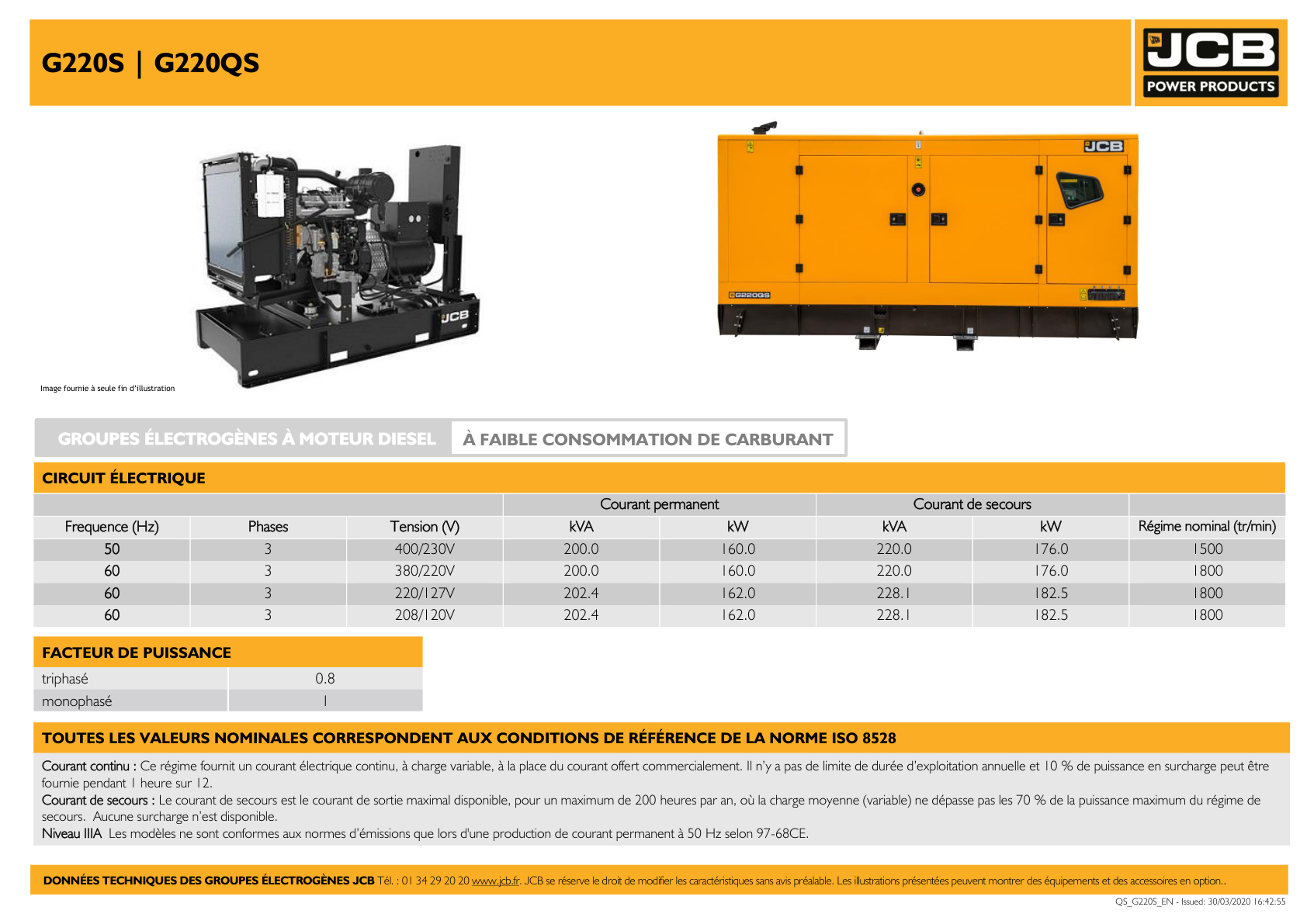 Groupe electrogene diesel G220