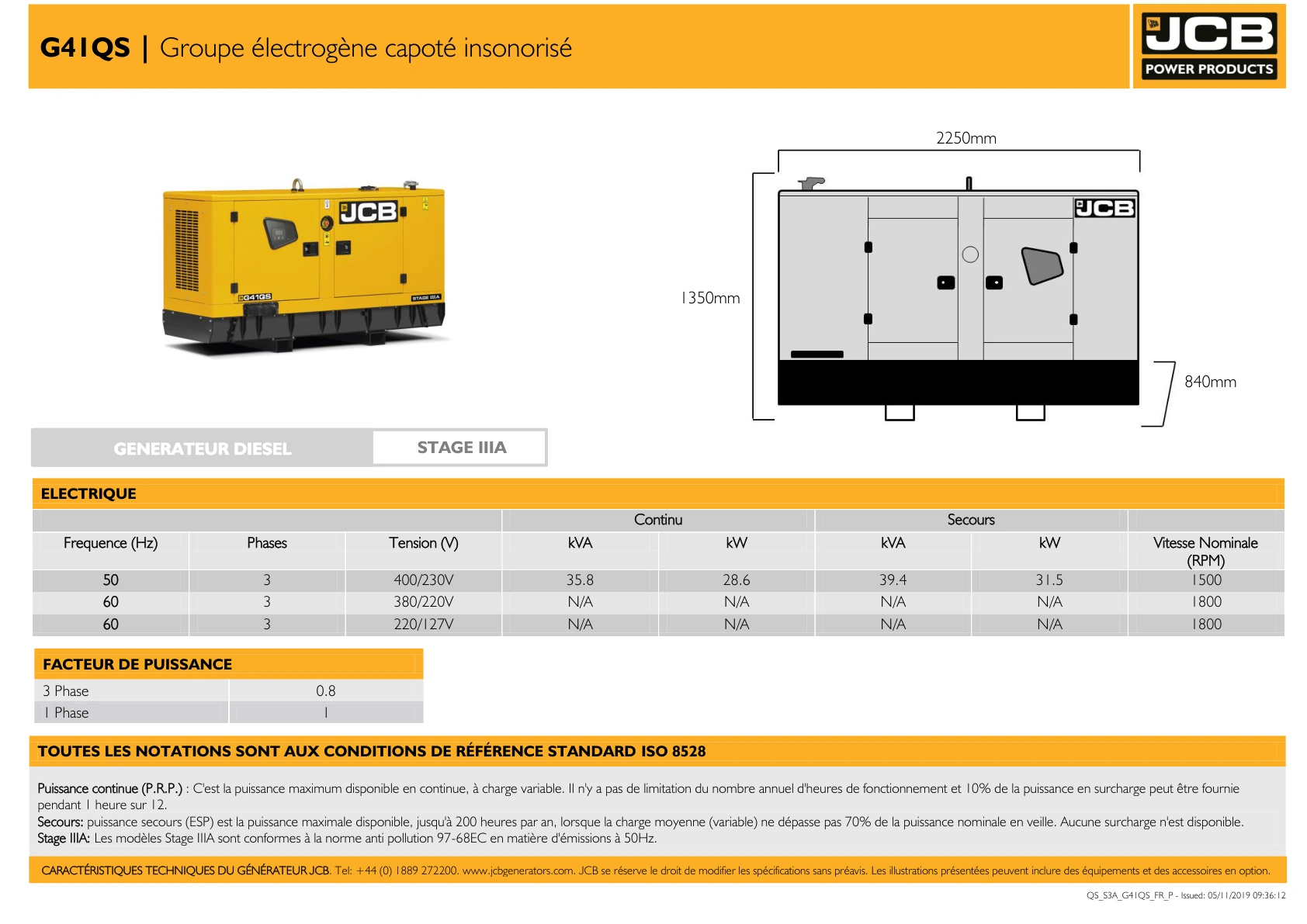 Diesel generator G41
