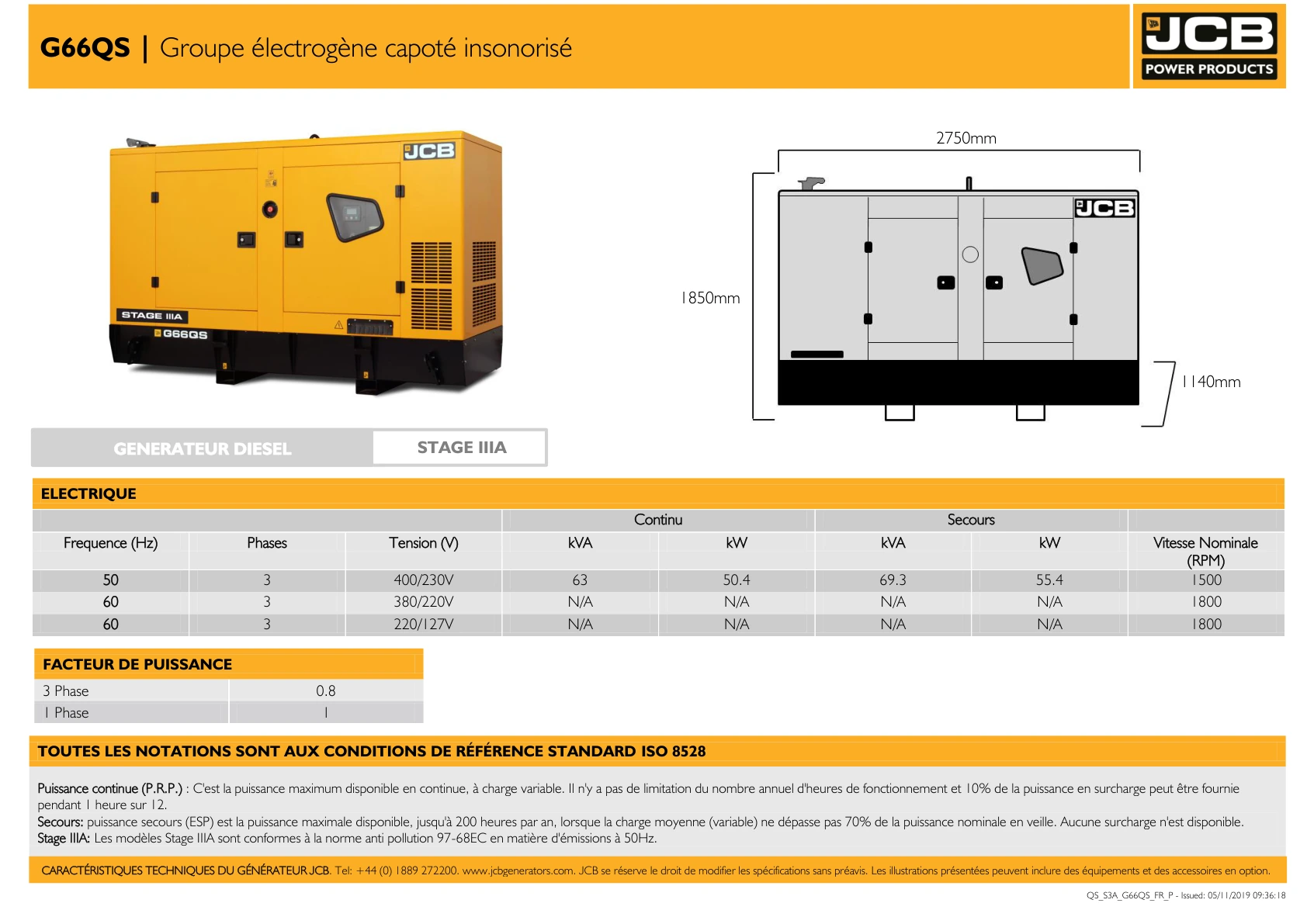 Diesel generator G66