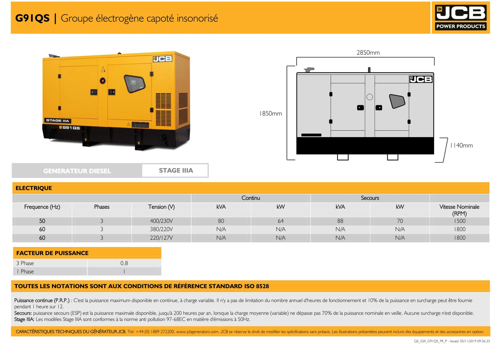 Diesel generator G91